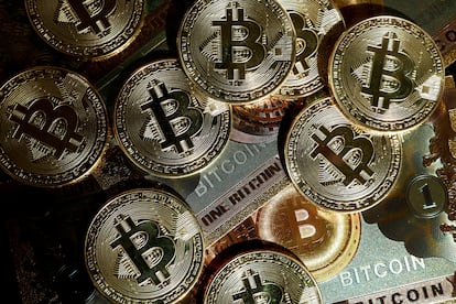 Representación de bitcoin