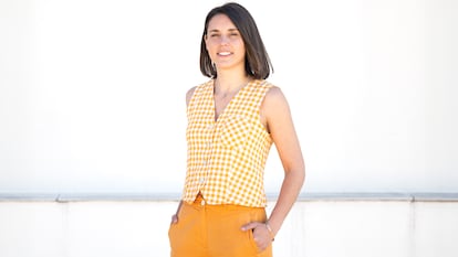 Irene Montero, en la sede del partido, en la capital, el viernes pasado.
