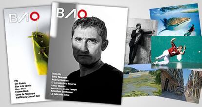 Portada y algunas páginas interiores de la revista BAO