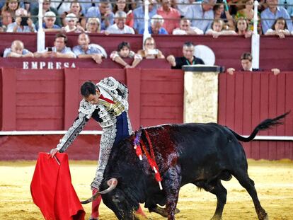 Fortes, la tarde del 16 de agosto del pasado año en la Feria de Málaga.