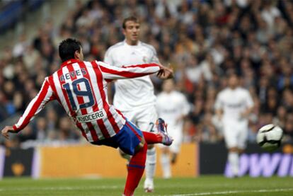 José Antonio Reyes, durante el partido ante el Real Madrid.