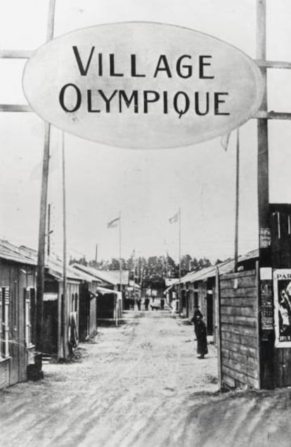 La entrada a la primera villa Olímpica: París, 1924.
