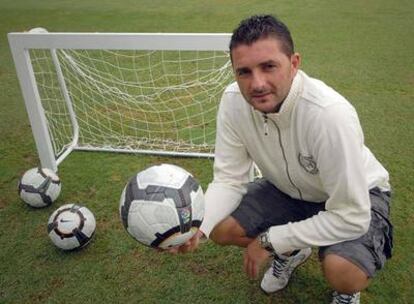 Viqueira en el campo de entrenamiento del Xerez.