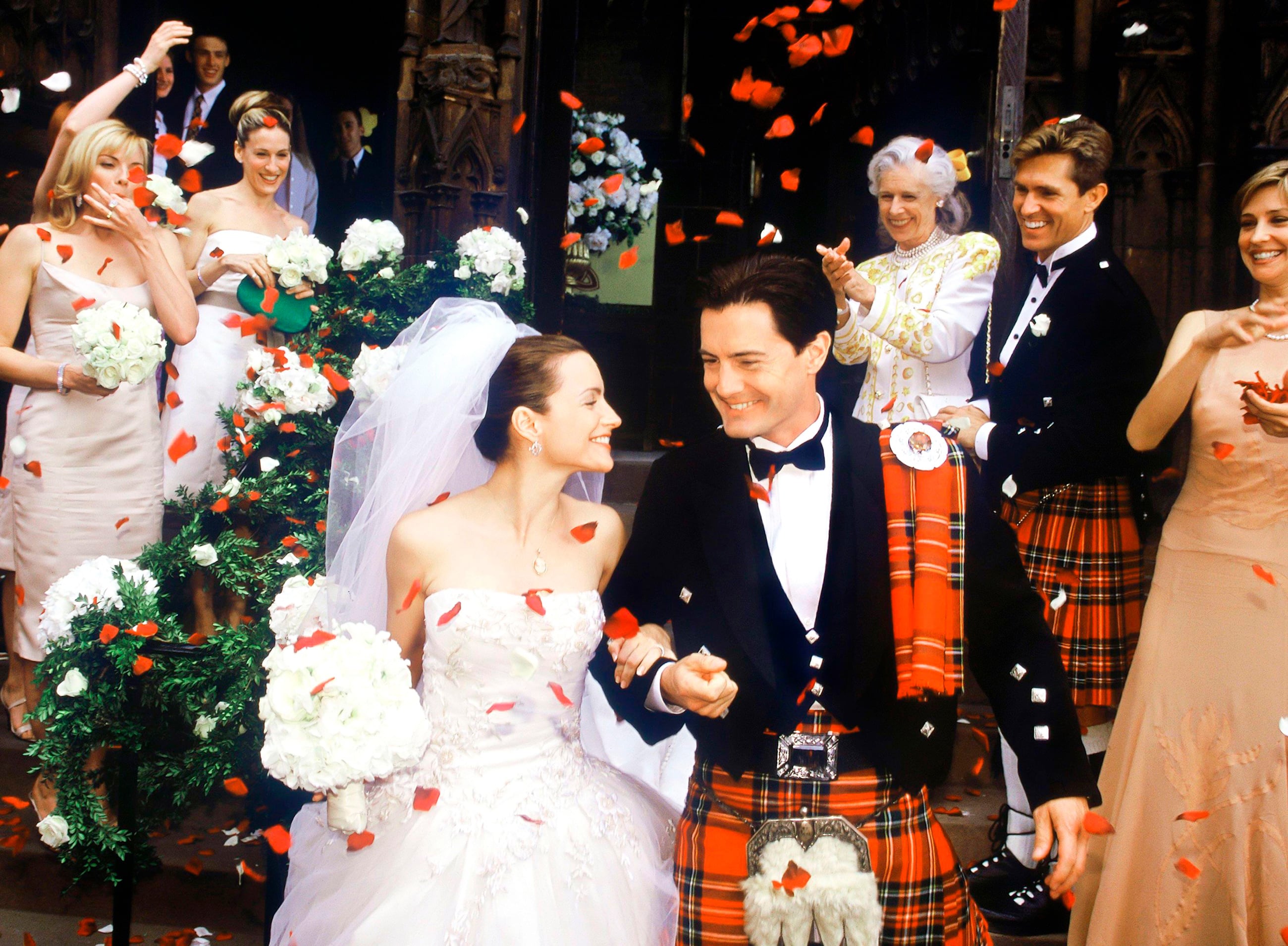 En su boda con Kristin Davis en la tercera temporada Sexo en Nueva York (2000).