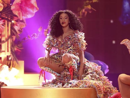 Cardi B, durante su actuación en los American Music Awards el pasado octubre.