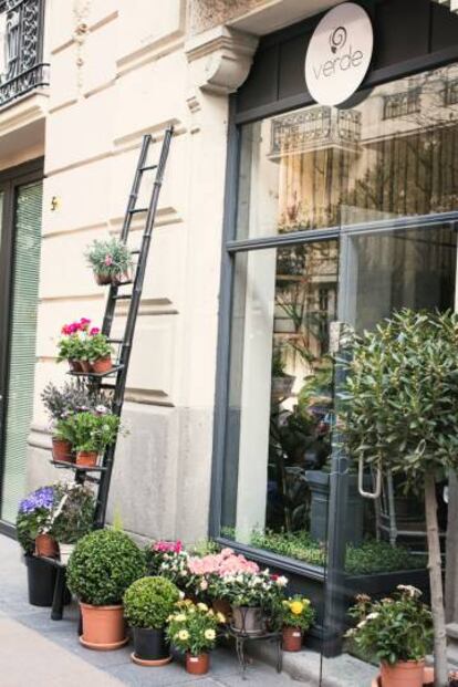 Floristería Verde, en el barrio de Salamanca.