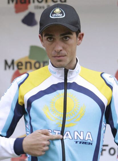 Alberto Contador, en 2008, cuando no fue invitado a correr el Tour.