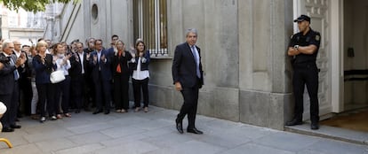 Francesc Homs arriba al Tribunal Suprem.