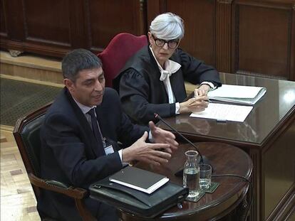 Josep Lluís Trapero in the Supreme Court on Thursday.