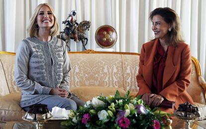 Ivanka Trump y la princesa Lalla de Marruecos.