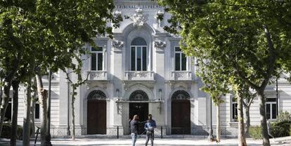  Exterior del Tribunal Supremo, en Madrid.