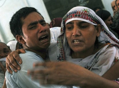 Imagen del funeral de Sarfaraz Shah.