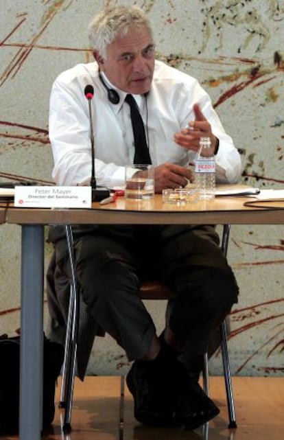 El editor Peter Mayer, en Madrid en 2005.