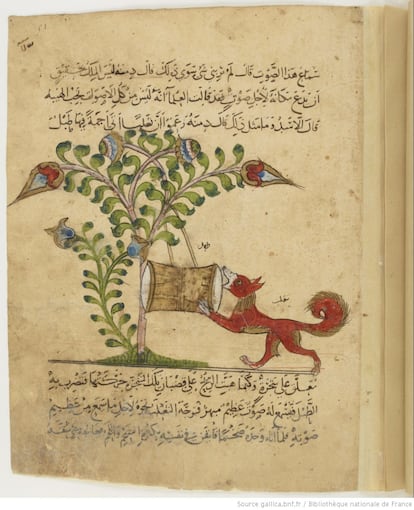 Manuscrito árabe medieval 'Kalila wa Dimna'. El libro publicado por el CSIC intenta demostrar que la circulación de manuscritos iluminados fue profusa en la Edad Media.