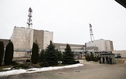 Los dos reactores de la Central Nuclear de Ignalina (Lituania), el 7 de marzo de 2019.