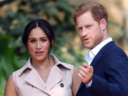 Meghan Markle y Enrique de Inglaterra, en Johannesburgo en octubre.