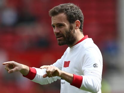 Juan Mata, en un Manchester United-Swansea.