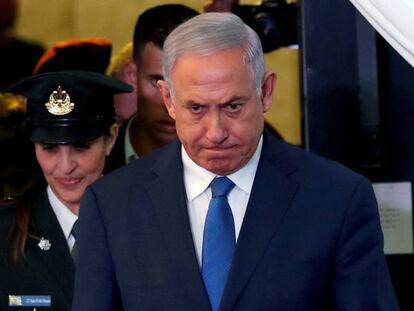El primer ministro israelí, Benjamín Netanyahu, en un acto en Jerusalén.