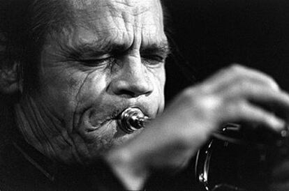 Chet Baker, en una actuación en Barcelona.