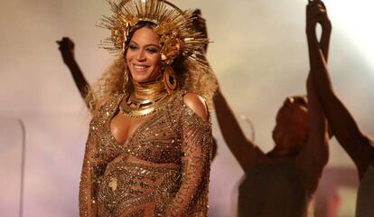 Beyoncé, en los premios Grammy de 2017.