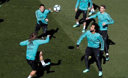 Entrenamiento del Real Madrid.