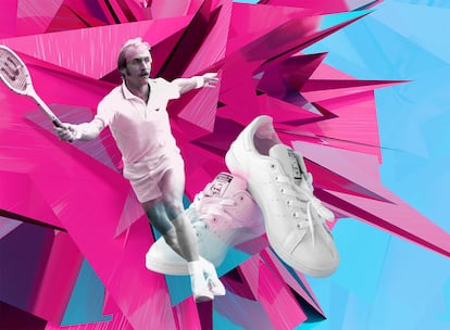 El hombre y su calzado: el tenista Stan Smith y las zapatillas que han acabado siendo más famosas que él.