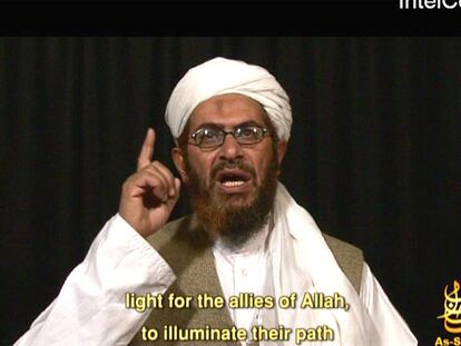 Mustafá Abú al Yazid, en una imagen de un vídeo datado en febrero de 2008.