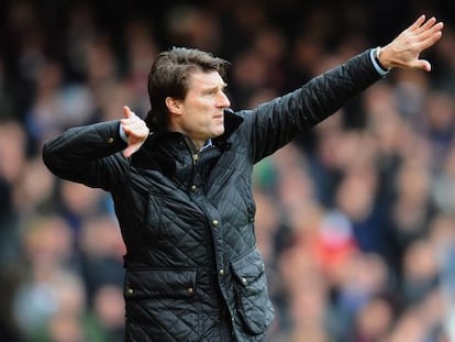 Michael Laudrup, durante un partido de este curso.