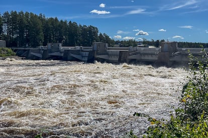 Uno de los obstáculos que deben superar los juveniles es la presa de Älvkarleby. Con 23 metros de caída, los salmones deben pasar por una de sus seis turbinas.