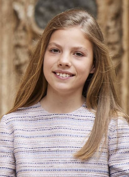 La infanta Sofía, que cumple 12 años.