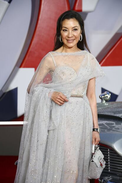 La actriz Michelle Yeoh, en el estreno de 'Sin tiempo para morir'.