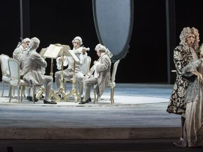 Stephen Milling y María José Siri en el ensayo general de 'Manon Lescaut', de Puccini, en el Palau de Les Arts.