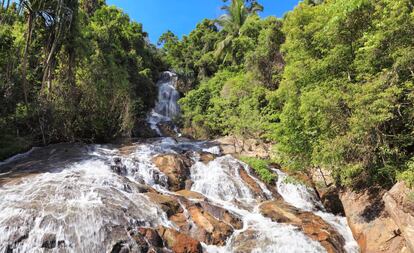 Cascada en la isla de Ko Samui, en Tailandia.