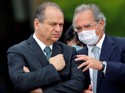 Ricardo Barros e o ministro da Economia, Paulo Guedes.