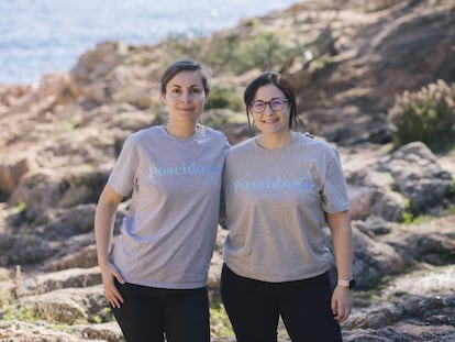 Sonia Hurtado (izquierda) y María Cermeño (derecha), de la startup Poseidona, una fotografía cedida por la empresa.