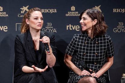 Rueda de prensa de las actrices Maribel Verd y Leonor Watling, que presentarn la gala de entrega de los premios Goya.
