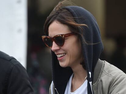 La 'it-girl' Alexa Chung en el Festival de Glastonbury este sábado.