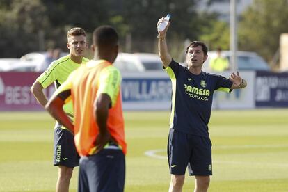 Marcelino en el Villarreal, al principio de la temporada.