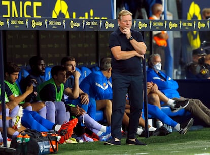 Ronald Koeman, en el Estadio Nuevo Mirandilla.