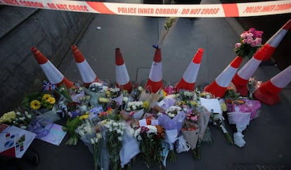 Homenaje a las v&iacute;ctimas del atentado del mi&eacute;rcoles en el centro de Londres. 