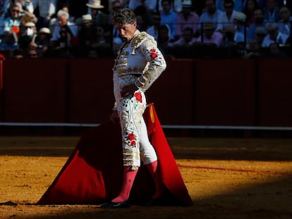 El diestro Manuel Escribano, único espada, en La Maestranza.