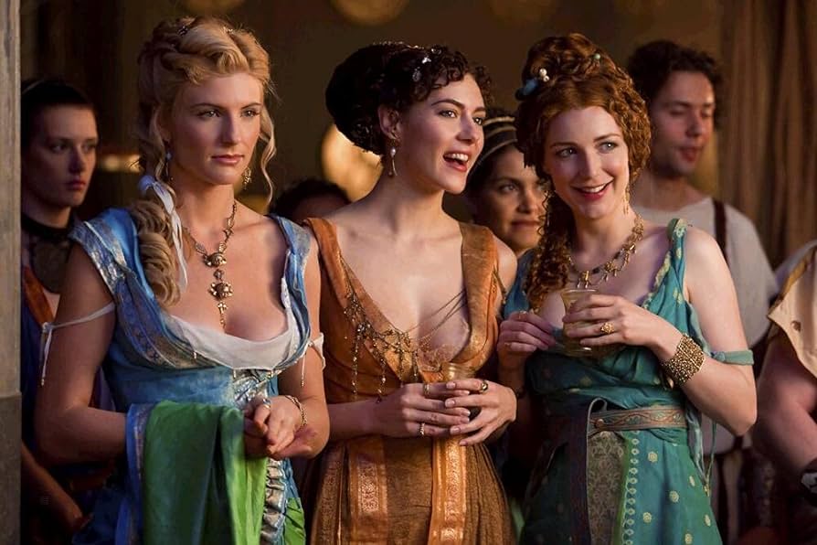 Mujeres romanas en la serie 'Spartacus'