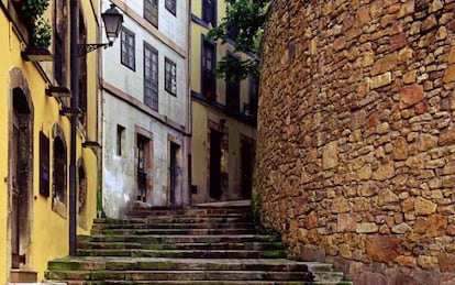 Calle Salsipuedes, en Oviedo, antiguo asentamiento judío en la capital asturiana.