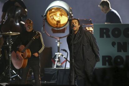 El cantante Liam Gallagher cerró la gala de los MTV EMA, cantando 'Wonderwall'.