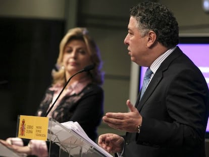 El secretario de Estado de la Seguridad Social, Tomás Burgos, en una comparecencia en el Ministerio de Empleo. 
