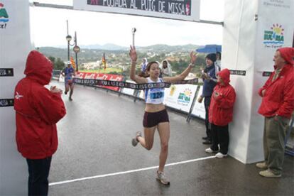 Khadija Rahmouni, ganando una prueba el pasado día 15.