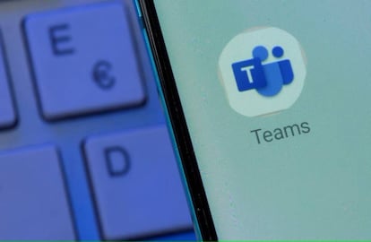 Microsoft Teams, en un smartphone.