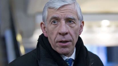 El ex ministro de Exteriores británico Jack Straw, este lunes en Londres.