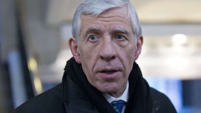 El ex ministro de Exteriores brit&aacute;nico Jack Straw, este lunes en Londres. 