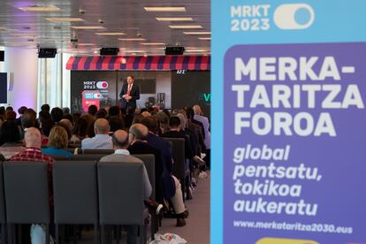 Vista del Foro Merkataritza Next, celebrado el pasado 18 de diciembre en la Torre Iberdrola de Bilbao.